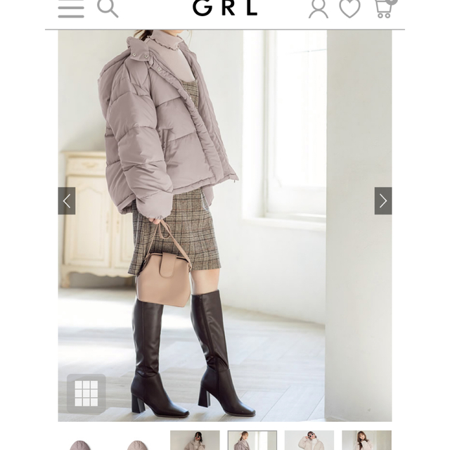GRL(グレイル)の中綿エコダウンジャケット レディースのジャケット/アウター(ダウンジャケット)の商品写真