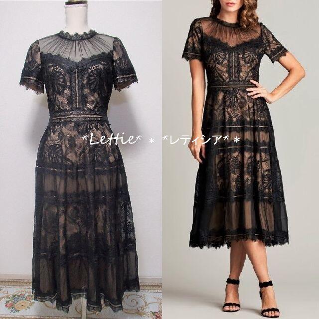 専用★新品タグ付★Tadashiタダシショージ黒4★総刺繍レースドレスワンピース | フリマアプリ ラクマ