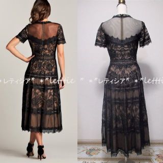専用☆新品タグ付☆Tadashiタダシショージ黒4☆総刺繍レース