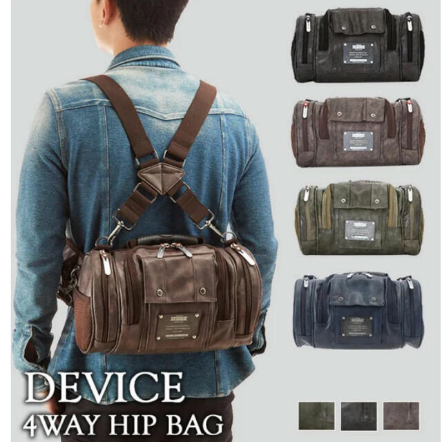 device.(ディバイス)のDEVICE 4way HIP BAG メンズのバッグ(ボディーバッグ)の商品写真