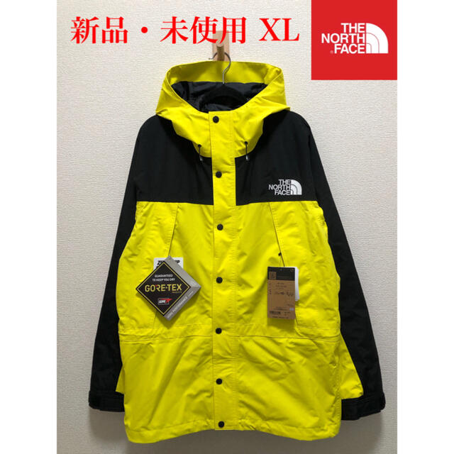 新品】ザ ノースフェイス マウンテンライト ゴアテックス 黄色×黒 XL