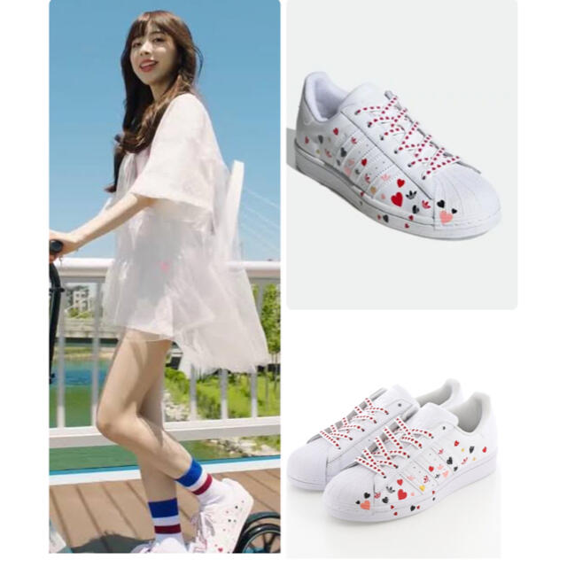 NiziU ミイヒ 着用♡ adidas superstar 22.5cm