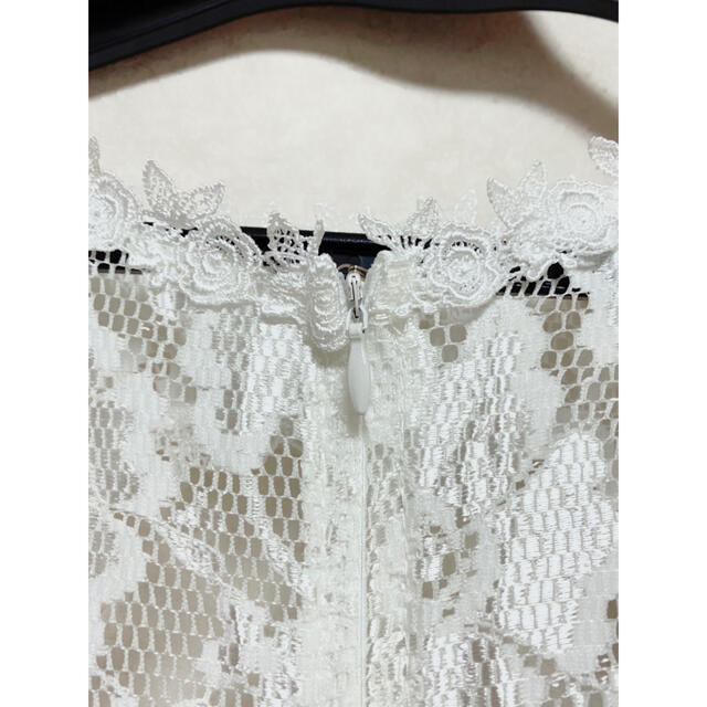 白色のキャバドレス レディースのフォーマル/ドレス(ナイトドレス)の商品写真