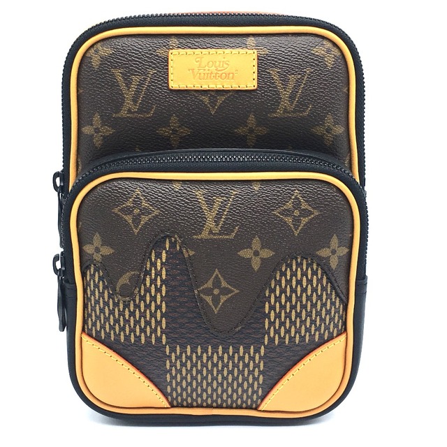 ルイヴィトン LOUIS VUITTON NIGO®コラボ N40379 ダミエ ジャイアント アマゾン・スリングバッグ ショルダーバッグ ダミエキャンバス エベヌ ブラウン 新品