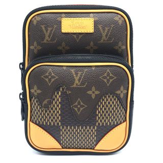 ルイヴィトン(LOUIS VUITTON)のルイヴィトン LOUIS VUITTON NIGO®コラボ N40379 ダミエ ジャイアント アマゾン・スリングバッグ ショルダーバッグ ダミエキャンバス エベヌ ブラウン 新品(ショルダーバッグ)