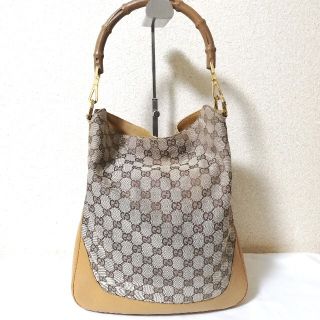 グッチ(Gucci)のGUCCI　グッチ　GGキャンバス　バンブー　2way トートバッグ(トートバッグ)