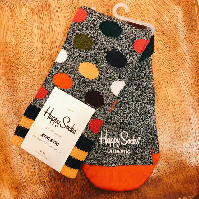 BEAMS(ビームス)の最終値下【タグ付き新品】Happy Socks Athletic 登山用靴下 メンズのレッグウェア(ソックス)の商品写真