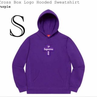 シュプリーム(Supreme)のSupreme Cross Box Logo Hooded Purple S(パーカー)