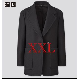 ユニクロ(UNIQLO)のUNIQLO ウールブレンドジャージジャケットBLACK(テーラードジャケット)