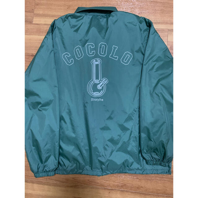 COCOLOBLAND(ココロブランド)のCOCOLO BLAND (XL) コーチジャケット　ナイロンジャケット　緑 メンズのジャケット/アウター(ナイロンジャケット)の商品写真