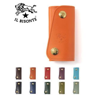 イルビゾンテ(IL BISONTE)のイルビゾンテ　　IL BISONTE c0378 小 ショート レザーキーケース(キーケース)