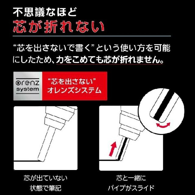 ぺんてる(ペンテル)のぺんてる シャープペンシル オレンズメタルグリップシルバー インテリア/住まい/日用品の文房具(ペン/マーカー)の商品写真