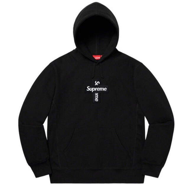 Supreme Cross Box Logo シュプリーム ボックスロゴ 黒　L