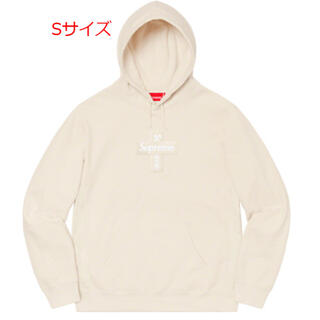 シュプリーム(Supreme)のSupreme Logo cross box logo hooded　Sサイズ(パーカー)