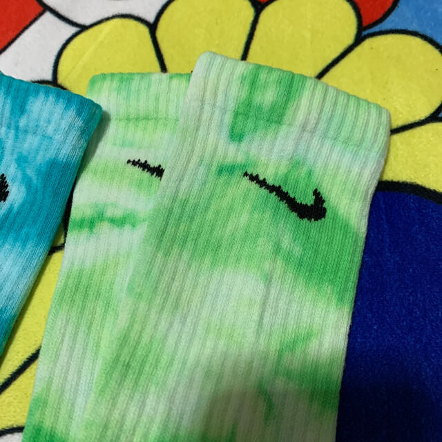 Tie Dye Socks Nike タイダイ染め 靴下 ソックスナイキ m メンズのレッグウェア(ソックス)の商品写真