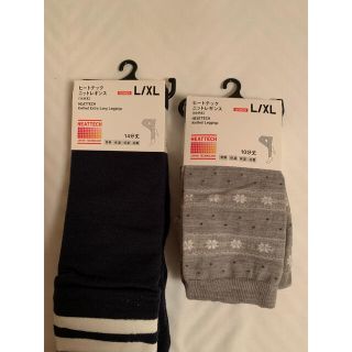 ユニクロ(UNIQLO)のふじさん様専用　ユニクロ　ヒートテックレギンス　L/XL 二枚セット(レギンス/スパッツ)