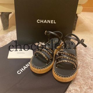 シャネル(CHANEL)の新品未使用CHANEL シャネル サンダル ブラック(サンダル)