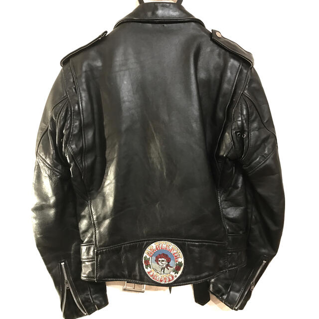 schott(ショット)のSchott 618ダブルライダース 36サイズ GRATEFUL DEAD！ メンズのジャケット/アウター(ライダースジャケット)の商品写真