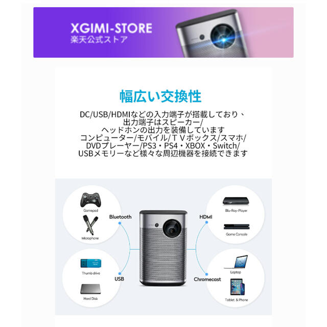 【新品未開封】XGIMI Halo 輝度最強ポータブルプロジェクター