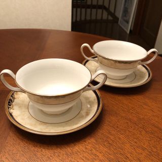 ウッドウッド(WOOD WOOD)の【美品】ウェッジウッド★コーヌコピア★スープカップ　ペア(食器)