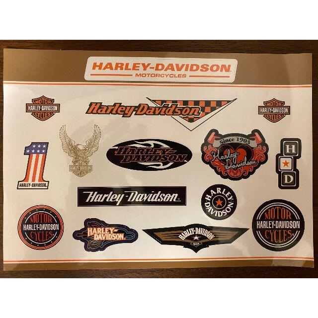 Harley Davidson(ハーレーダビッドソン)のぱぺ様専用｜新品未使用｜Harley-Davidsonステッカー14種 自動車/バイクのバイク(ステッカー)の商品写真