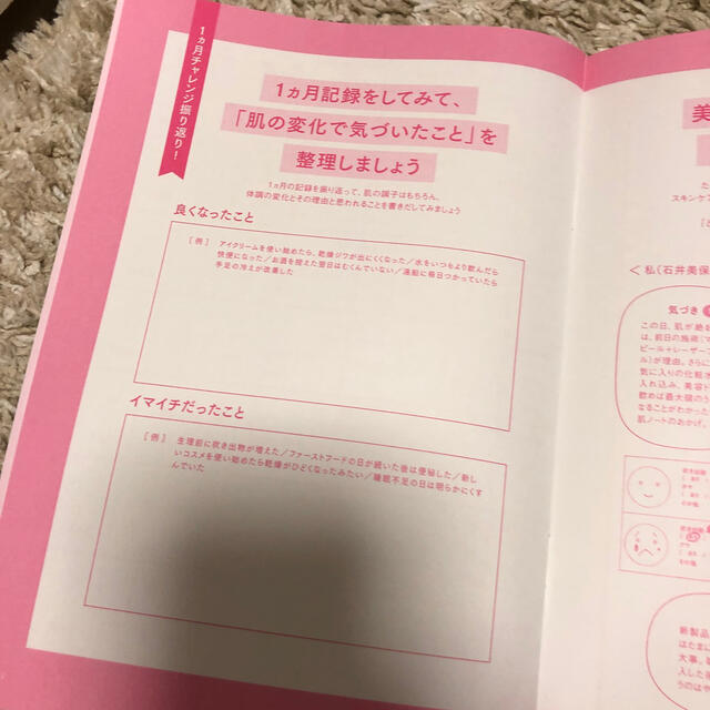 講談社(コウダンシャ)の石井美保スキンケアノートブック2冊セット インテリア/住まい/日用品の文房具(ノート/メモ帳/ふせん)の商品写真