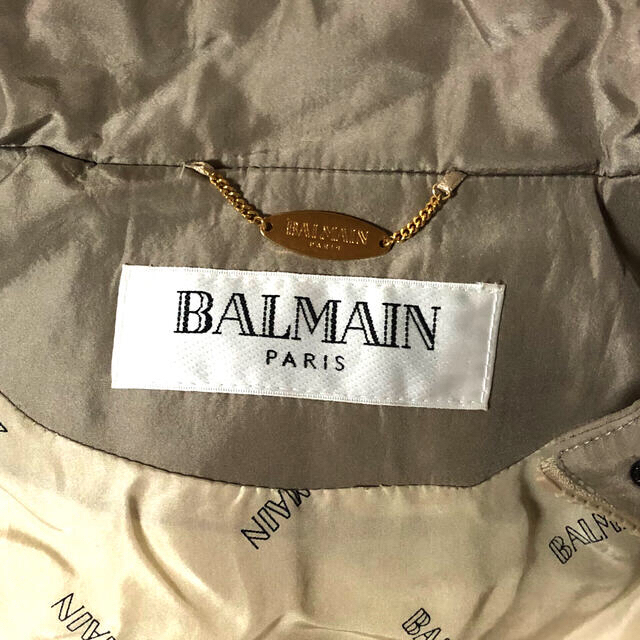 BALMAIN(バルマン)の美品☆BALMAIN  シルク100％  コート  おしゃれ レディースのジャケット/アウター(ダウンコート)の商品写真