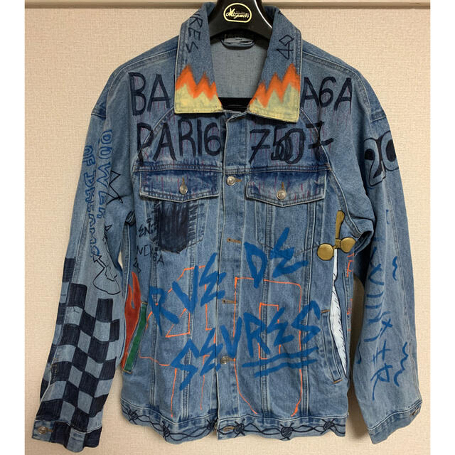 BALENCIAGA登坂広臣着用Gジャンバレンシアガ落書き正規品 www