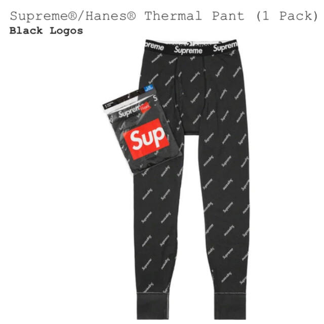 レッグウェアXL  supreme ・Hanes Thermal Pant   1pack