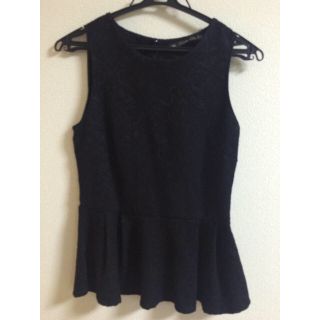 ザラ(ZARA)のジャガードペプラムトップス(その他)