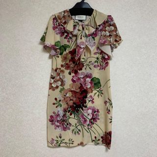 ランキング第1位 GUCCI グッチチルドレン シルク ワンピース 花柄