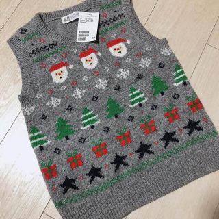 エイチアンドエム(H&M)の新品　クリスマス　ニットベスト(ニット)