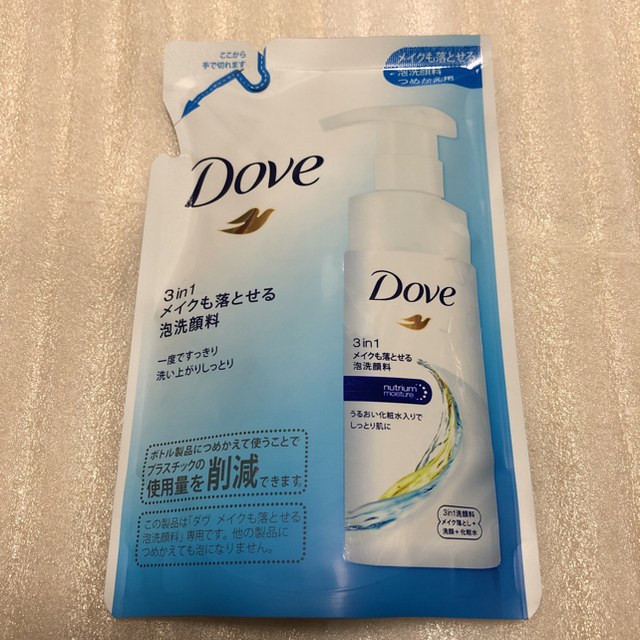 Unilever(ユニリーバ)のダヴ 3in1 メイクも落とせる泡洗顔料 つめかえ用×2 コスメ/美容のスキンケア/基礎化粧品(クレンジング/メイク落とし)の商品写真