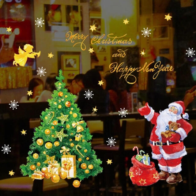 クリスマス サンタ クリスマスツリー ウォールステッカー 壁紙 装飾 パーティーの通販 By まーみさん S Shop ラクマ