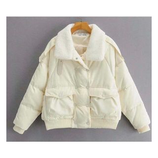 ザラ(ZARA)の❄️冬新作☃️3028◆2color ボア 中綿 コート(ニットコート)