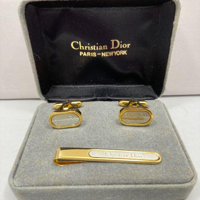 Christian Dior(クリスチャンディオール)の美品 クリスチャンディオール カフス ボタン ネクタイピン セット メンズのファッション小物(カフリンクス)の商品写真