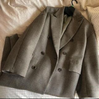 コモリ(COMOLI)のauralee hounds tooth check coat(ロングコート)