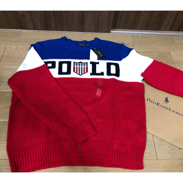 POLO RALPH LAUREN(ポロラルフローレン)のポロ ラルフローレン ニット セーター Lサイズ メンズのトップス(ニット/セーター)の商品写真