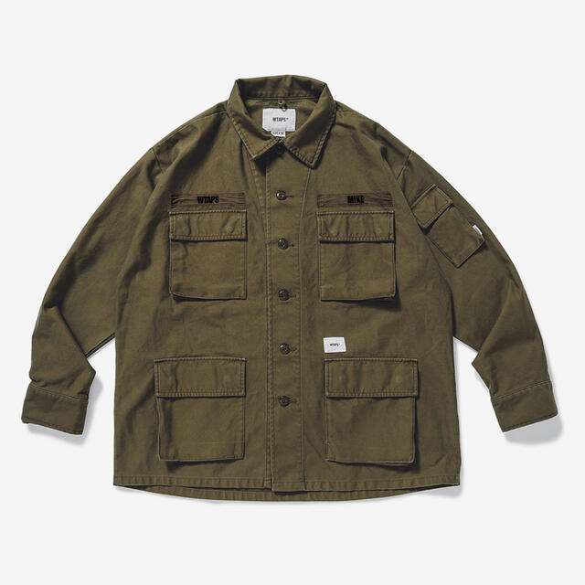 W)taps(ダブルタップス)のWTAPS 20SS Jungle ls Shirt Olive Drab M メンズのジャケット/アウター(ミリタリージャケット)の商品写真