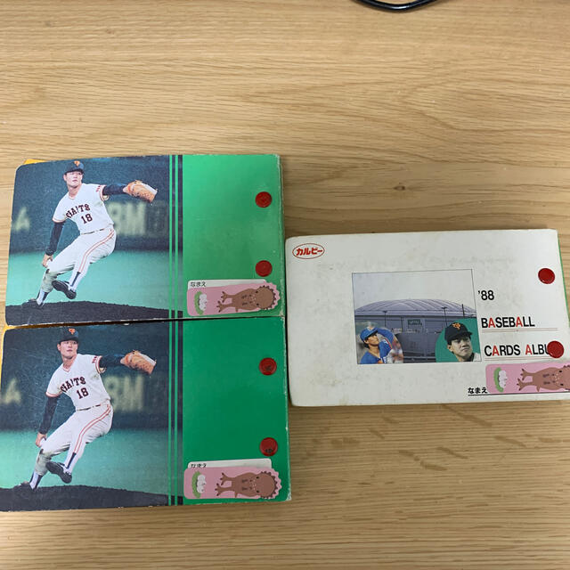 カルビープロ野球カード　８８年89年カードアルバム　カード約120枚