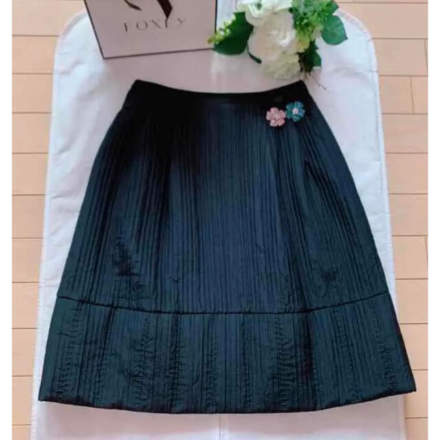 FOXEY シルクウール中綿スカート40極美品 rene | フリマアプリ ラクマ