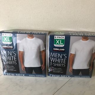 コストコ(コストコ)のKIRKLAND カークランド メンズ 白Tシャツ XLサイズ 6枚入り×2(Tシャツ/カットソー(半袖/袖なし))