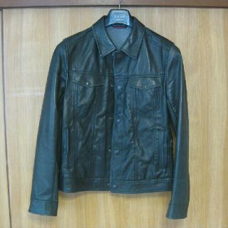 コムサメン レザージャケット/革ジャン(メンズ)の通販 19点 | COMME CA 安心価格 新品コムサメン ラムレザージャケット 定価64,900円 Lサイズ ネイビー テーラードジャケット
