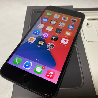 アイフォーン(iPhone)の超美品 SIMフリー iPhone8 Plus 256GB スペースグレイ(スマートフォン本体)