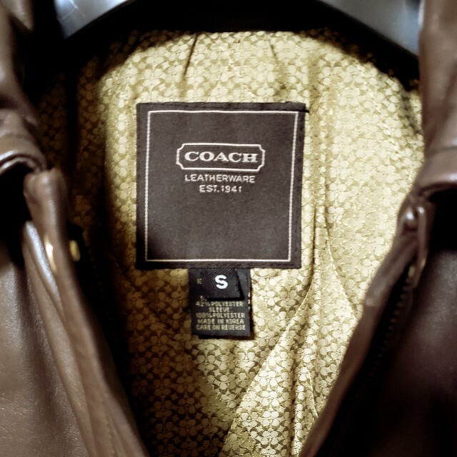 COACH(コーチ)の綺麗★COACH★レザーコート レディースのジャケット/アウター(ムートンコート)の商品写真