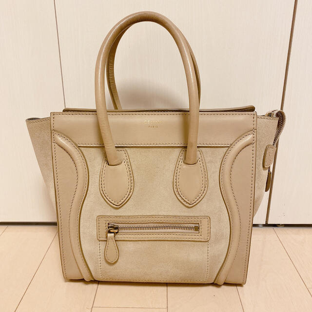 celine(セリーヌ)の【美品】旧デザイン CÉLINE セリーヌ ラゲージマイクロ スエード レディースのバッグ(ハンドバッグ)の商品写真