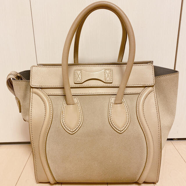 celine(セリーヌ)の【美品】旧デザイン CÉLINE セリーヌ ラゲージマイクロ スエード レディースのバッグ(ハンドバッグ)の商品写真