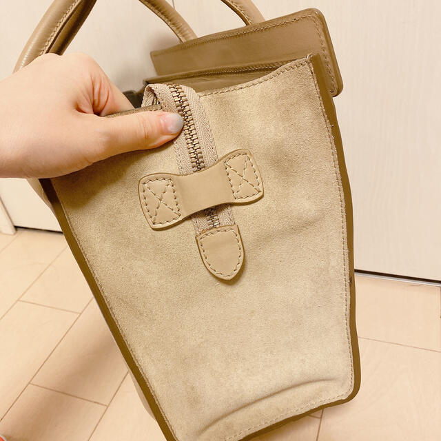 celine(セリーヌ)の【美品】旧デザイン CÉLINE セリーヌ ラゲージマイクロ スエード レディースのバッグ(ハンドバッグ)の商品写真