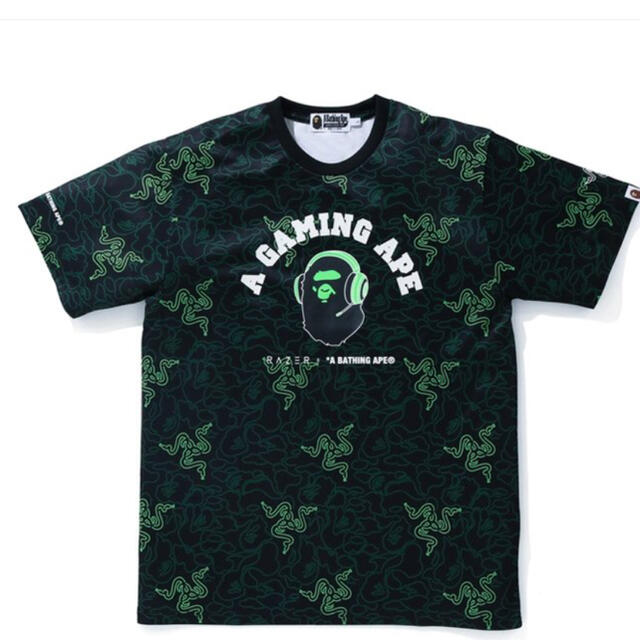 BAPE X RAZER  NEON CAMO TEAM TEE