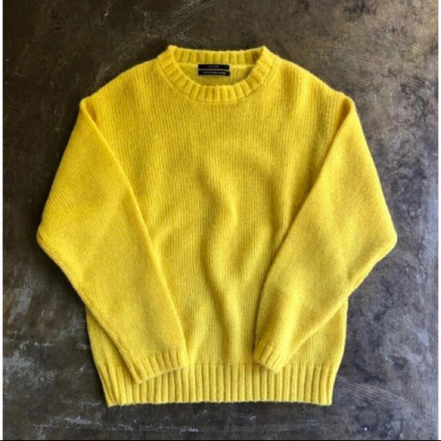 UNUSED 3G crew neck knit モヘアウールクルーネックニット